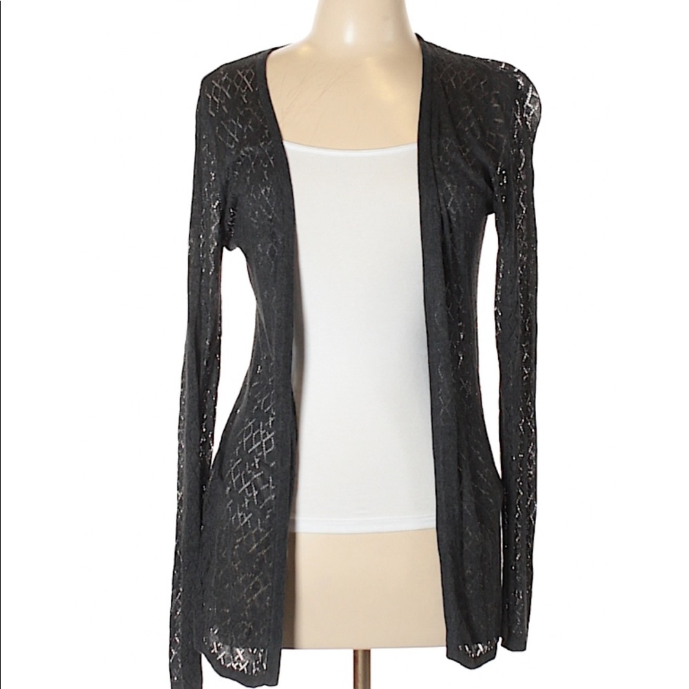Gray cardigan